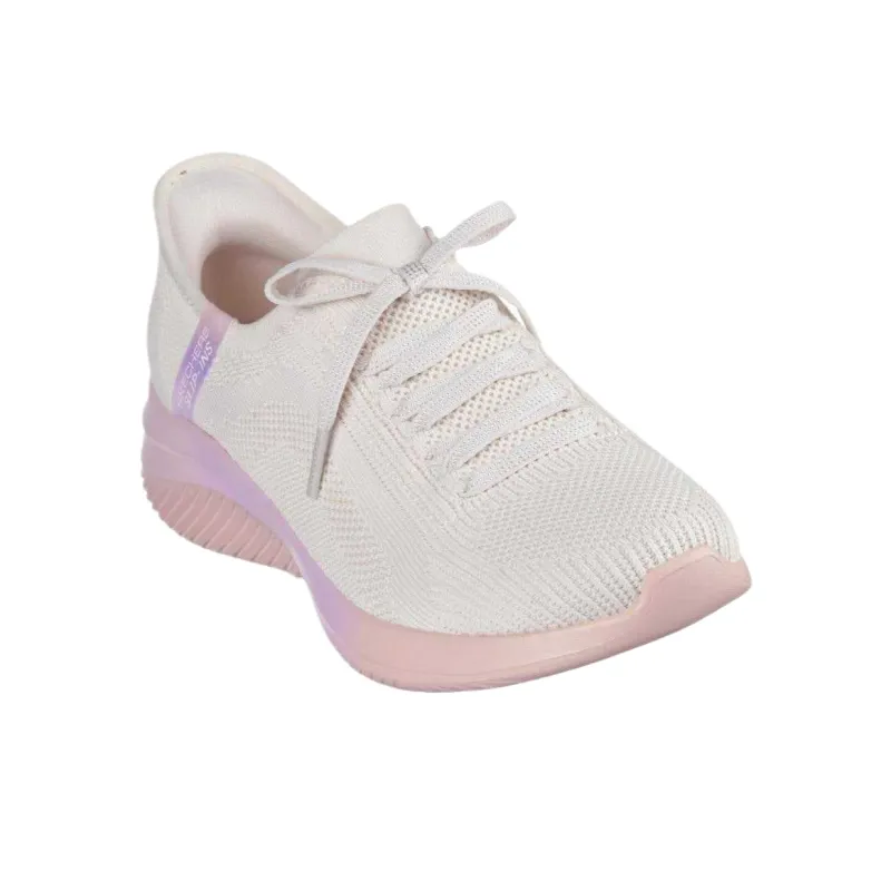 Skechers Ultra Flex 3.0 Shock Absorbers Low Top Casual Shoes Women's Natural-3