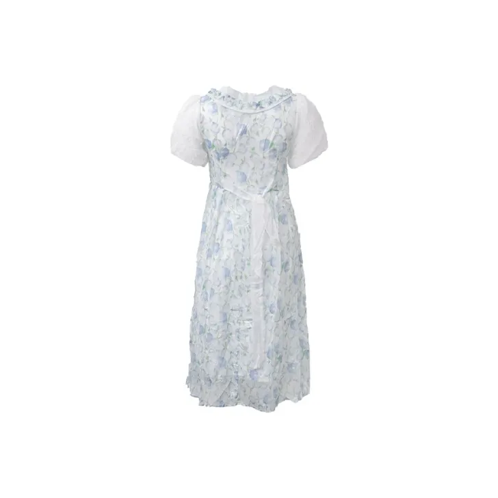 GUOZHEN Short Sleeved Dress Women's-1