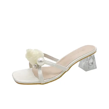 NUNZ Odor Resistant Slide Slippers Women's Beige