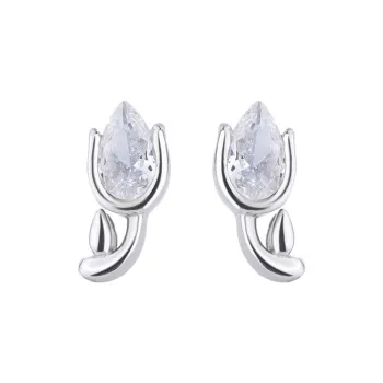 PHOENIXSILY 999 Fine Silver Stud Earrings Women's