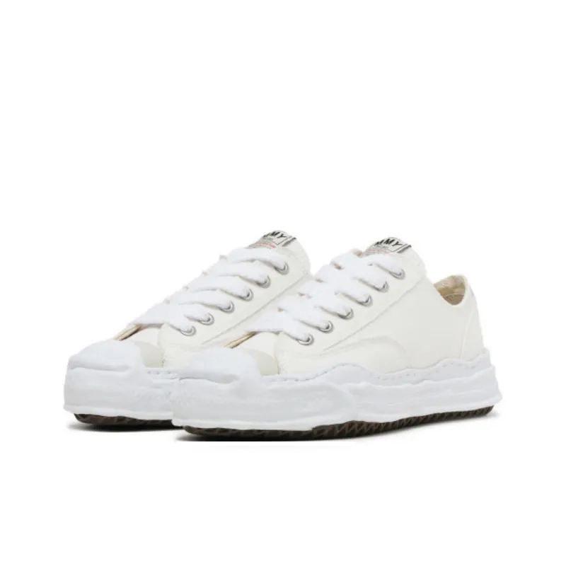 MIHARA YASUHIRO Balance Low Top Canvas Shoes Women's White-1