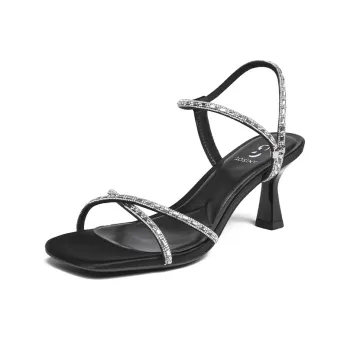 JOSINY One Strap Sandals Women's Black