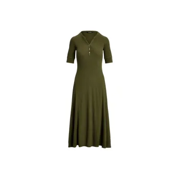 LAUREN RALPH LAUREN Short Sleeved Dresses Women's Green