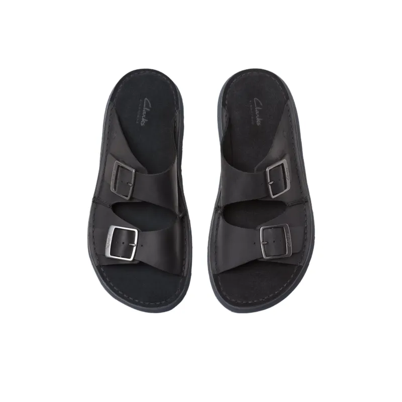 Clarks EVA Abrasion Resistant Slide Slippers Men's Black-3