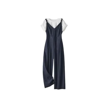 IHIMI SS24 Casual Suit Women's Denim Blue