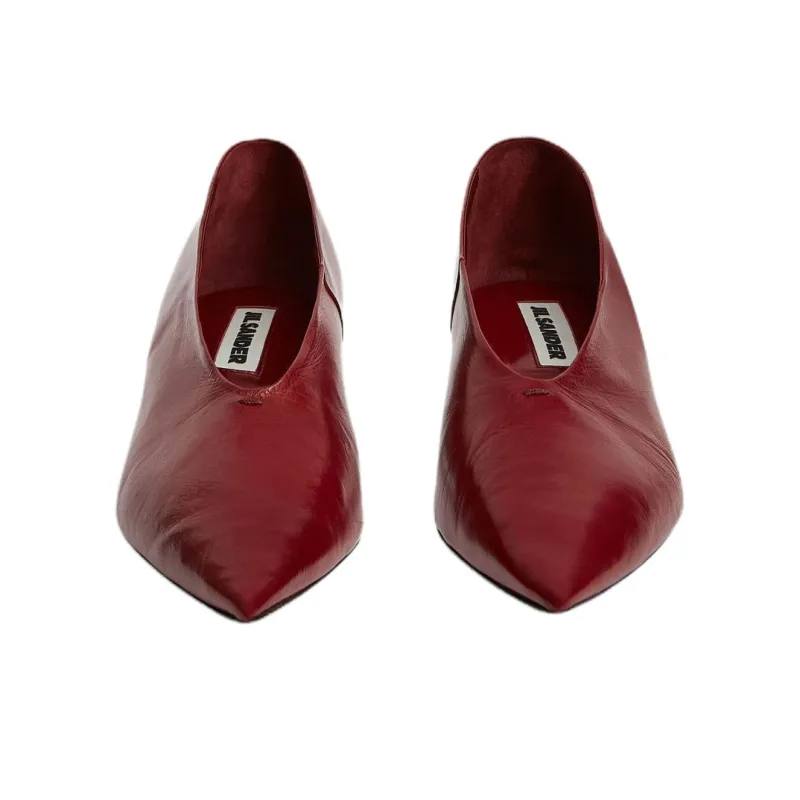 JIL SANDER Slim Heel High Heels 4cm Women's Dark Red-4