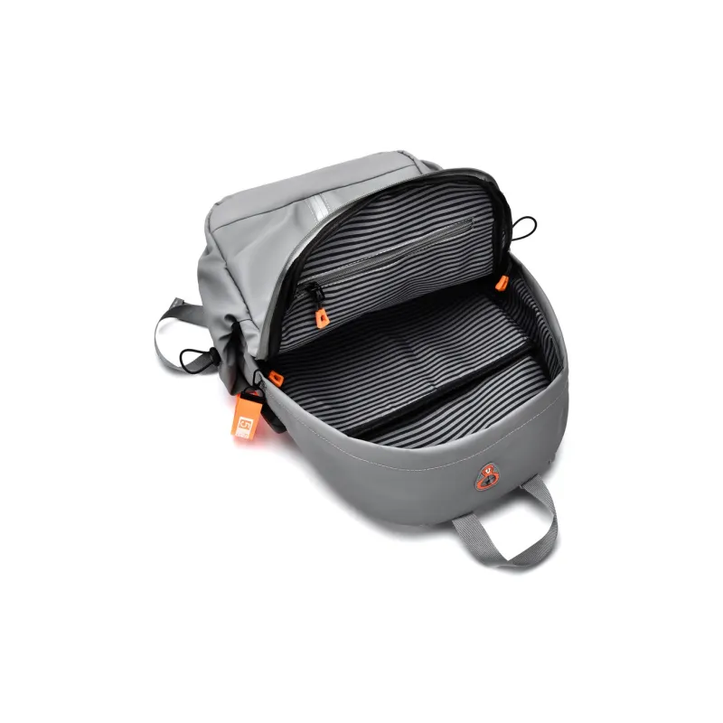 LETOO Nylon Backpack Regular Men's Black/Gray-5