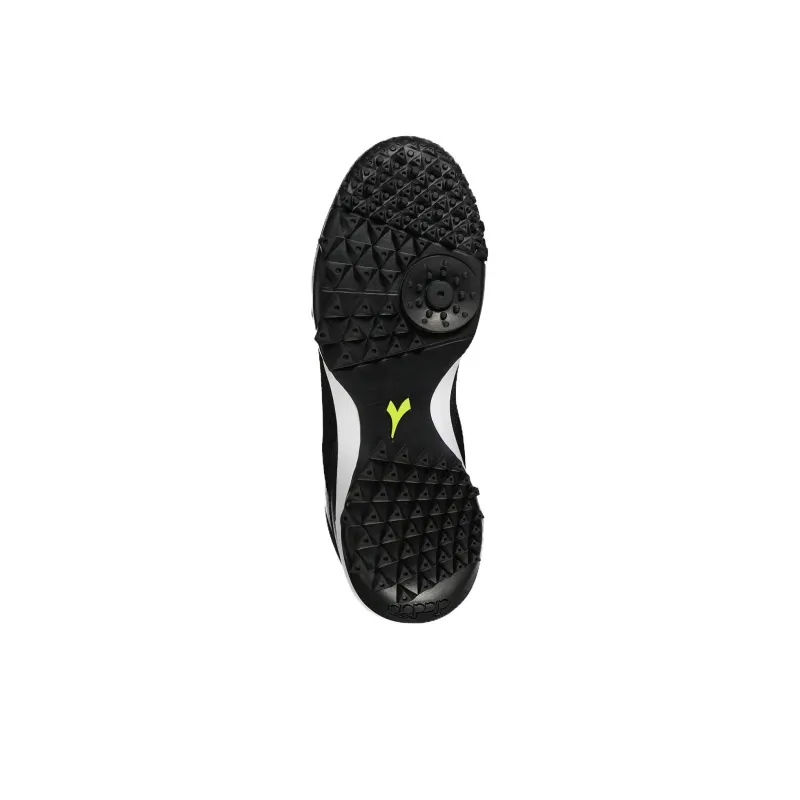 Diadora TF Turf Anti Slip Wear Resistant Soccer Shoes Men's Black-4