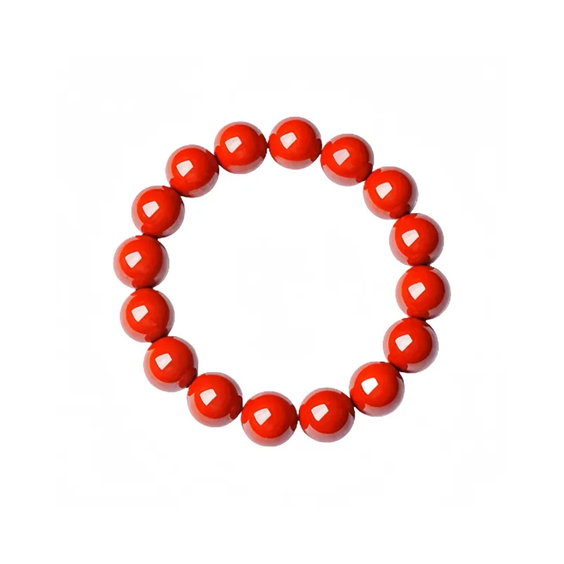 MY WORLD BEGINS AND ENDS WITH YOU Natural Cinnabar Bracelets Unisex-25