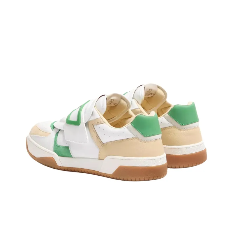 Valentino Joie De Jouer Low Top Skateboard Shoes Men's Beige-3