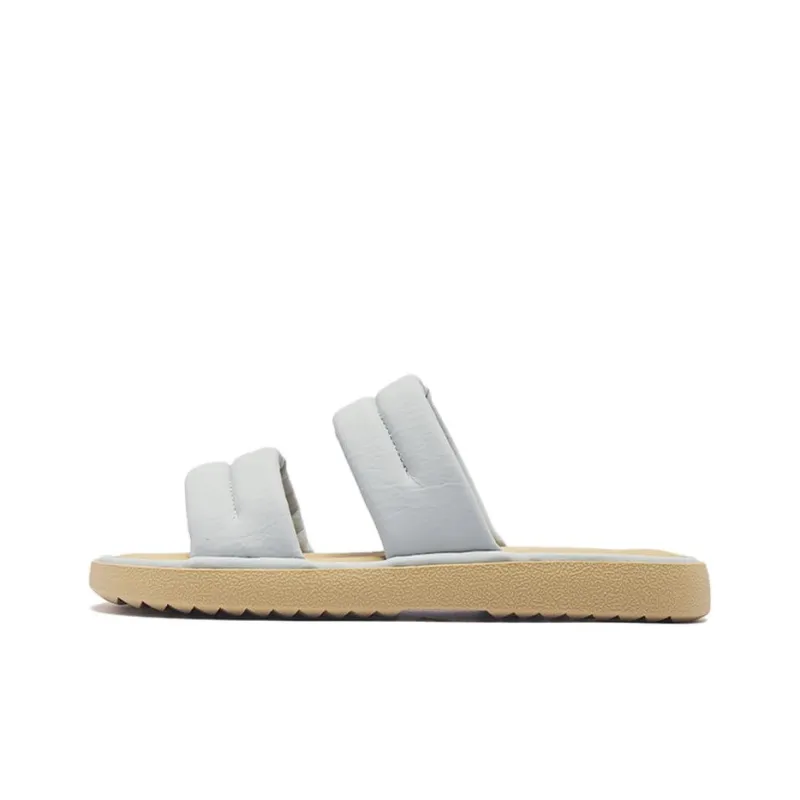 AGSDON Slide Slippers Women's Beige/Yellow/Blue-14