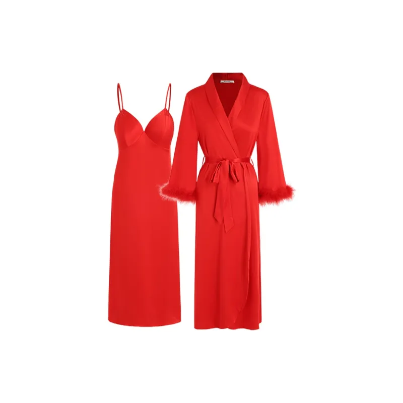 MY BODY Silk Bath Robes Women's-5