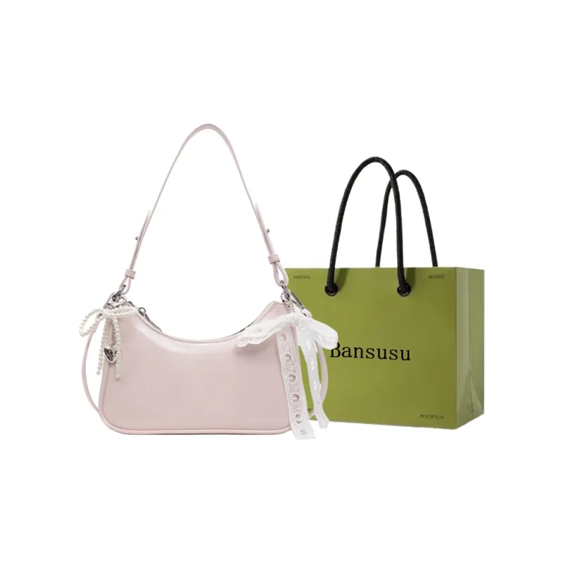 Bansusu PU Shoulder Bag Women's Ecru/Black/Pink/Yellow-8