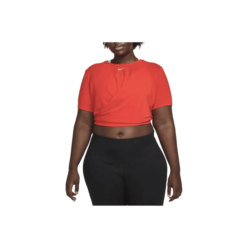 Nike T Shirt Women's Orange Red-0