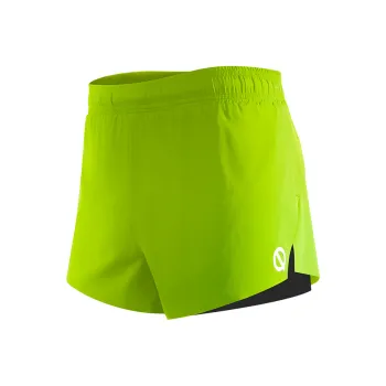 Qinkung Sports Shorts Men's Lime Green