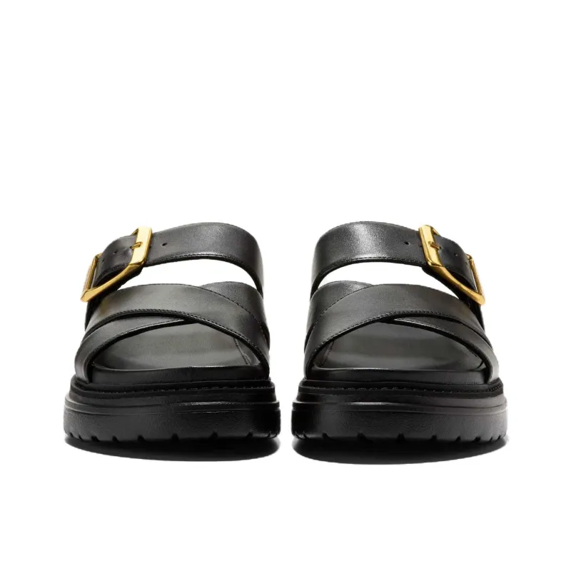 COLE HAAN Rubber Sole Slip Resistant Slide Slippers Women's Black-3