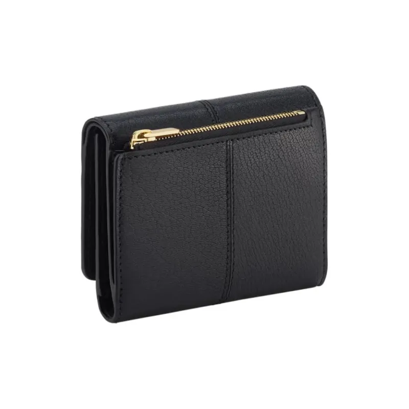 BVLGARI Sheepskin Wallet Women's Black-1
