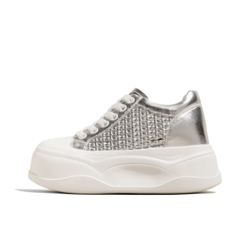 KODI Height Increasing Abrasion Resistant Low Top Skateboard Shoes Women's-5