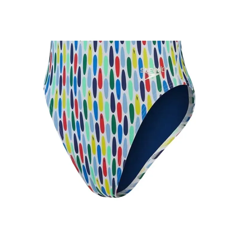 Speedo Club Training Starback Swimsuit One-piece Swimsuit Women's Blue-4
