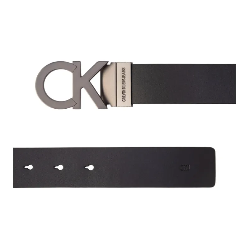 CALVIN KLEIN Cow Leather Belts Men's Space Black Width 3.4cm-1
