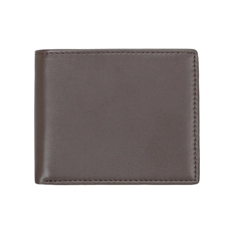 Yalu Cow Leather Wallet Regular Men's Black/Brown/Coffee-4