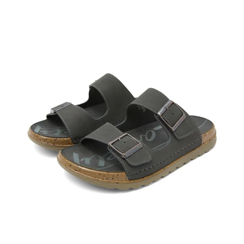 COMELY Slide Slippers Men Earth Yellow/Gray-7