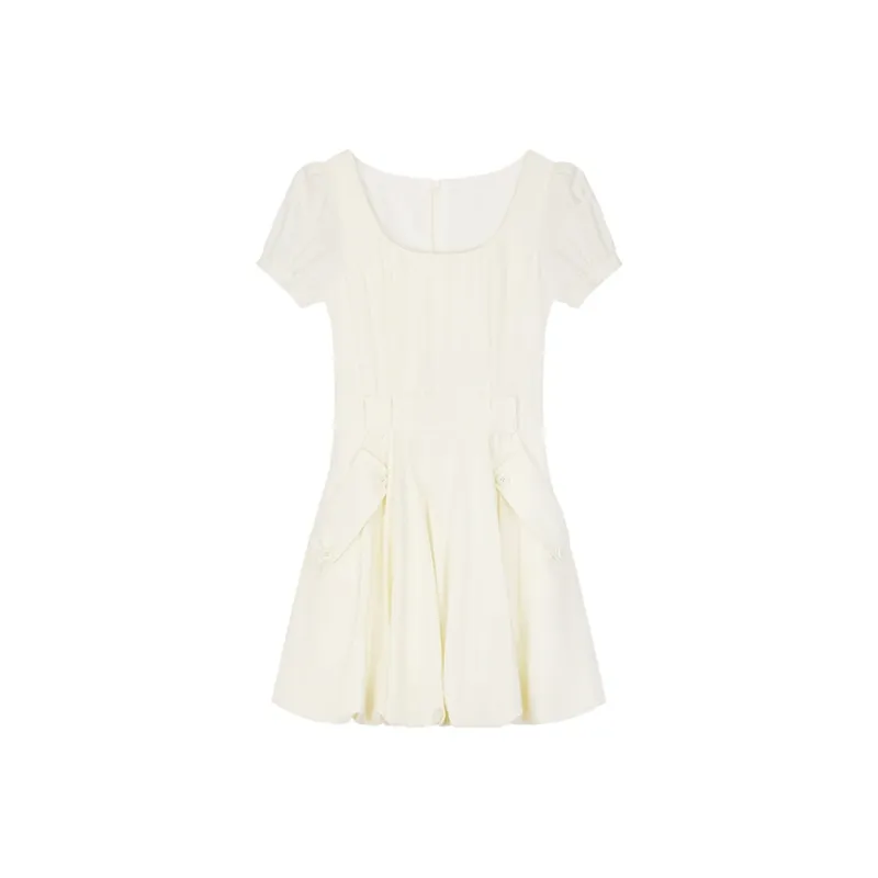 Mu Xiao Xin Short Sleeved Dress Women's-5