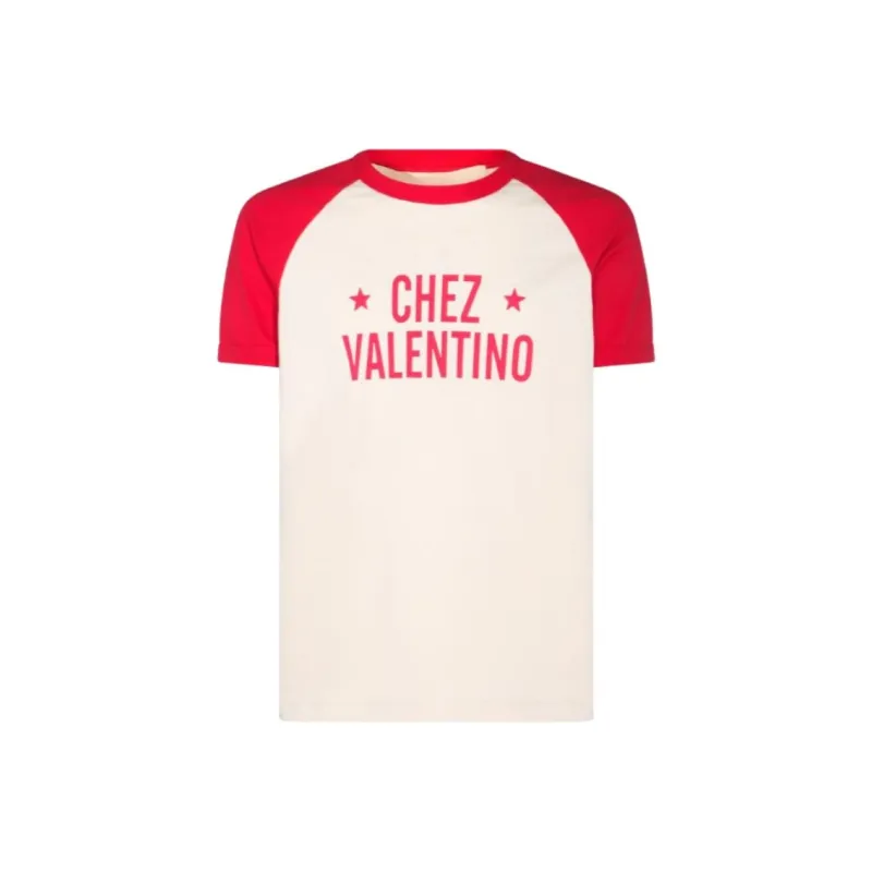 Valentino T Shirt Men's Butter Red-0