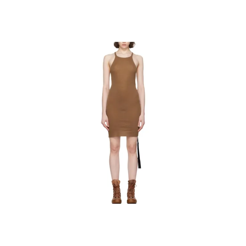 Rick Owens DRKSHDW Slip Dress Women's Camel-0