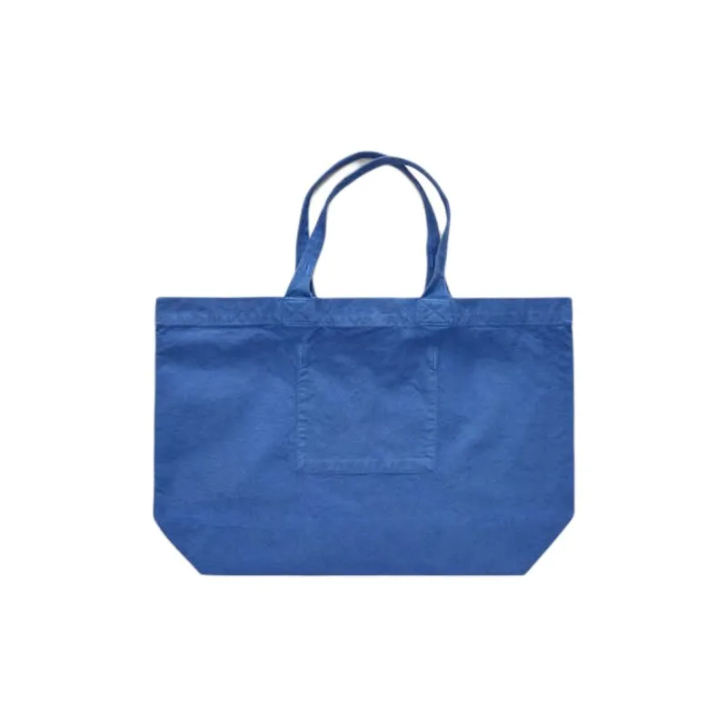 ARKET Cotton Tote Bag, Shopping Bag, Handbag Tubas Unisex Blue-1