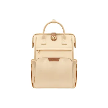 V.NINE Fabric Backpack Women's Cheese Yellow