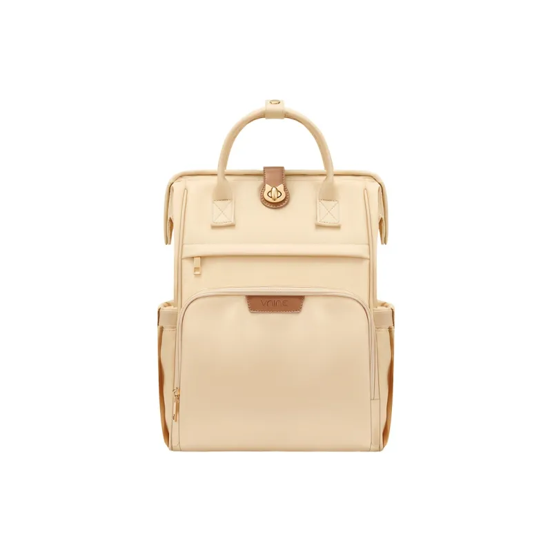 V.NINE Fabric Backpack Regular Women's Cheese Yellow-1