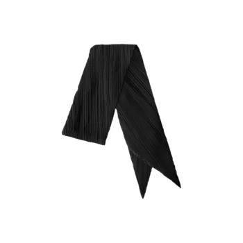 PLEATS PLEASE ISSEY MIYAKE Knit Scarves Unisex Black