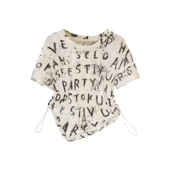 Cypress House T Shirts Women's Apricot With Letters