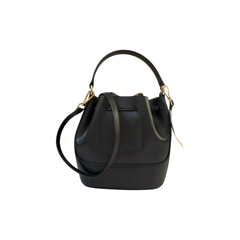 MICHAEL KORS Cow Leather Bucket Bags Shoulder Bag Crossbody Bag Handbag Medium Size Women's Black-4