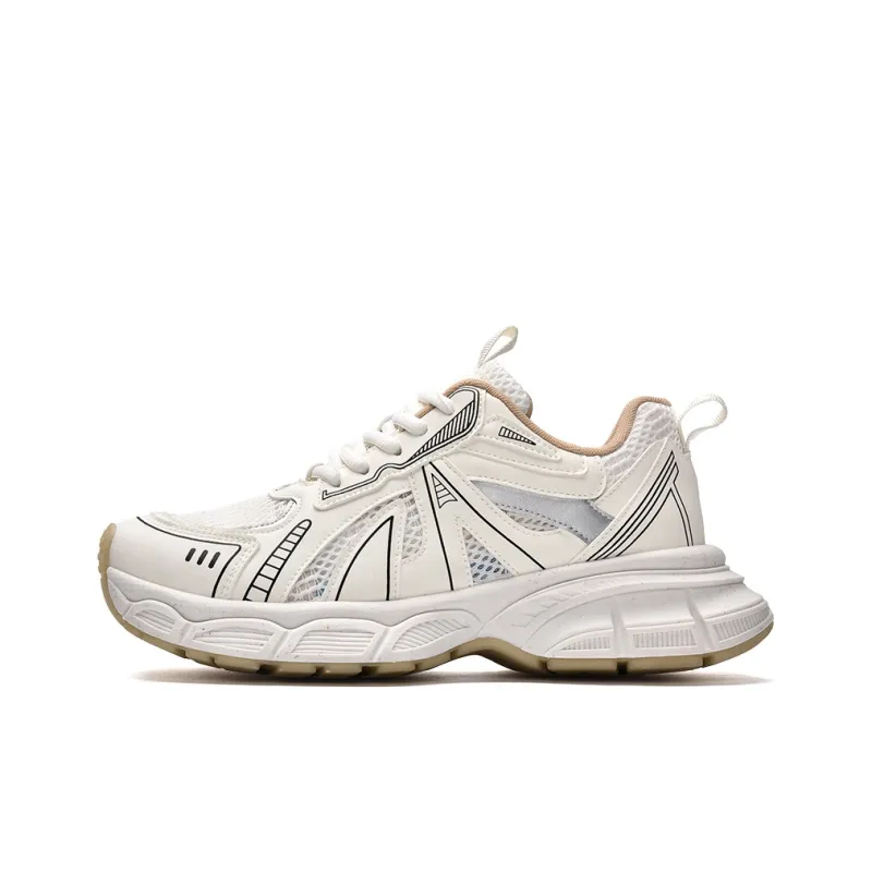 VICTORIA&VERA Slip Resistant, Abrasion Resistant, Breathable Low Top Chunky Sneakers Women's-0
