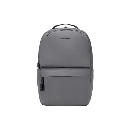 skechers Foam Fabric Backpack Large Size Unisex Smoky Pearl Gray