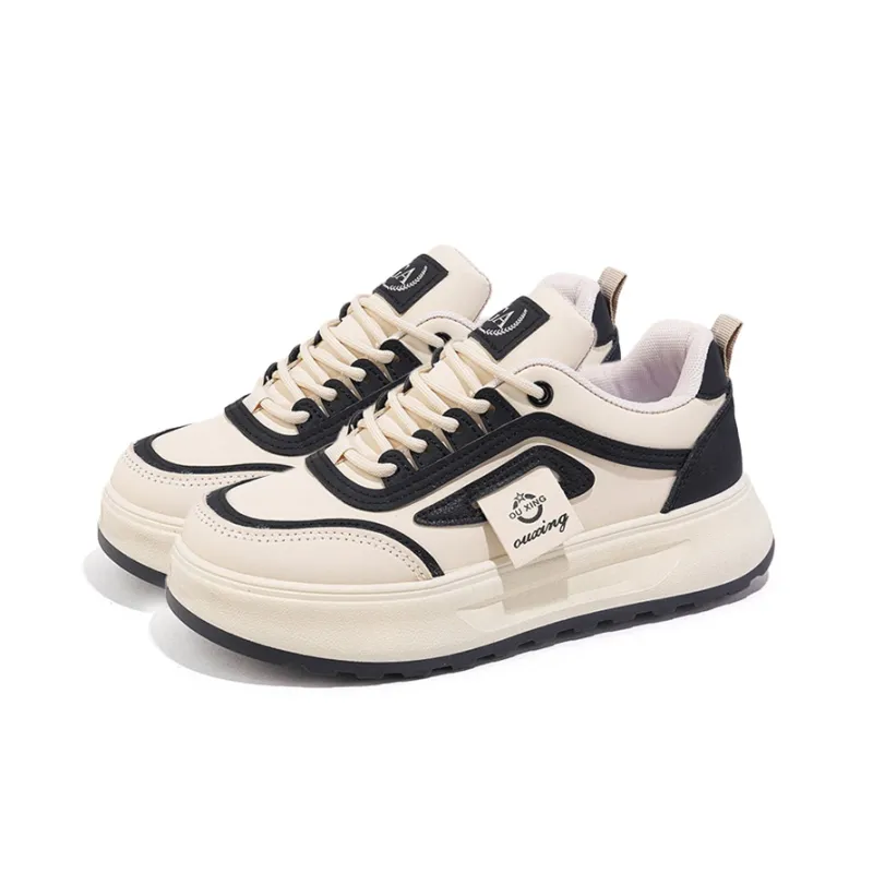 Gai Renpu Anti Slip And Wear Resistant Height Increasing Low Top Skateboard Shoes Women's-9
