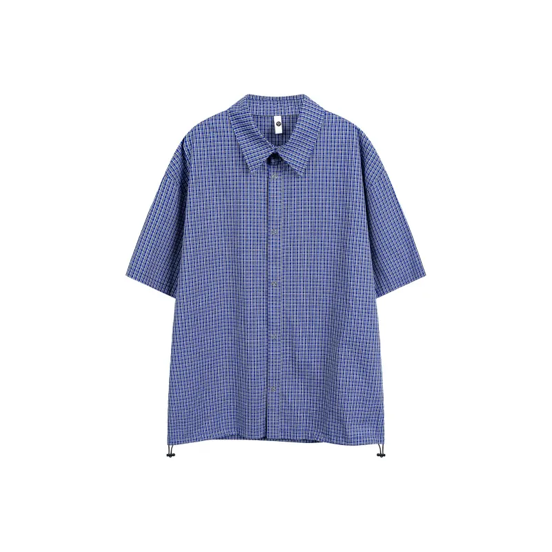 NOAHGIGI Shirts Unisex Blue Plaid Color-0