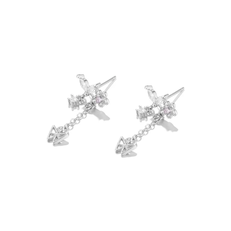 Clect Synthetic Cubic Zirconia Earrings Women's-1