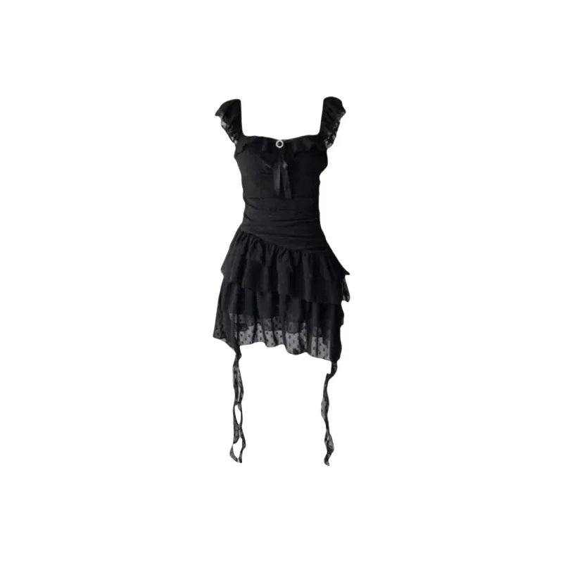 ABCMININ Slip Dresses Women's Black-0