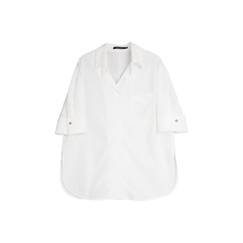ELLE Shirts Women's White-0