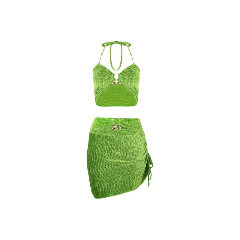 LUYOUYE Bikinis Women's Green-0