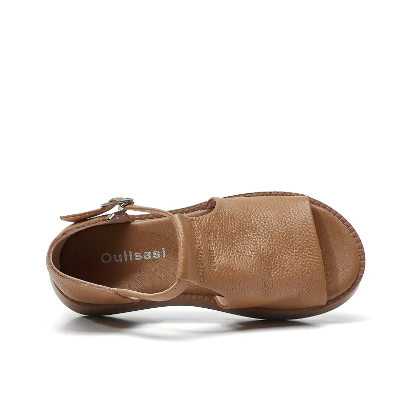 OULISASI One Strap Sandals Women's-12