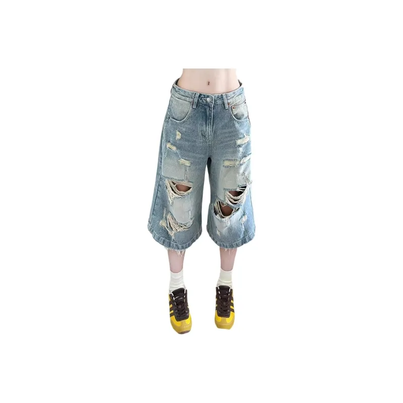 Weles Denim Shorts Unisex Blue-0