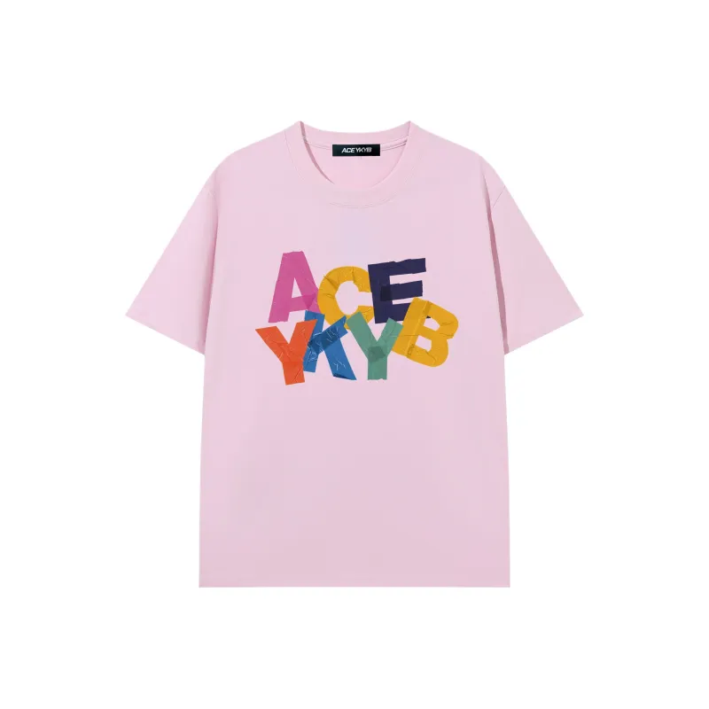 YK&YB T Shirts Unisex Light Pink-0