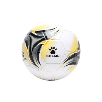 KELME Size 34, Size 5, Size Machine Stitched Soccer Ball PVC Unisex Black Gold