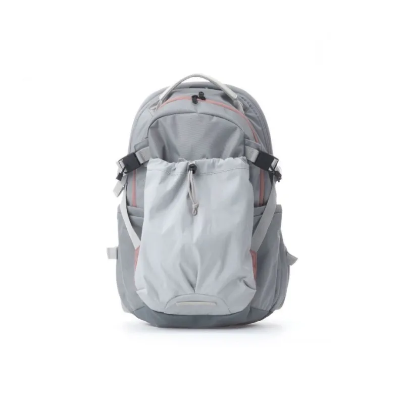 HAWA Nylon Fabric Backpack Women's Black/Gray/White-2