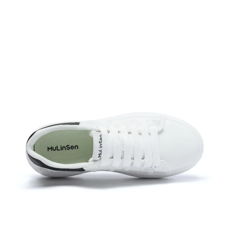 Mulinsen Low Top Skateboard Shoes Men's White-3