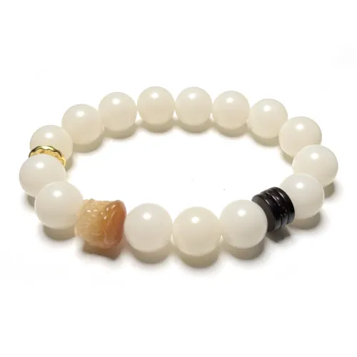 CUIJING White Jade Bodhi Bracelets Unisex
